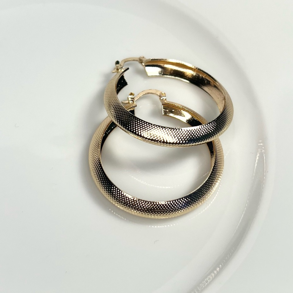 14k gold filled medium tube earrings